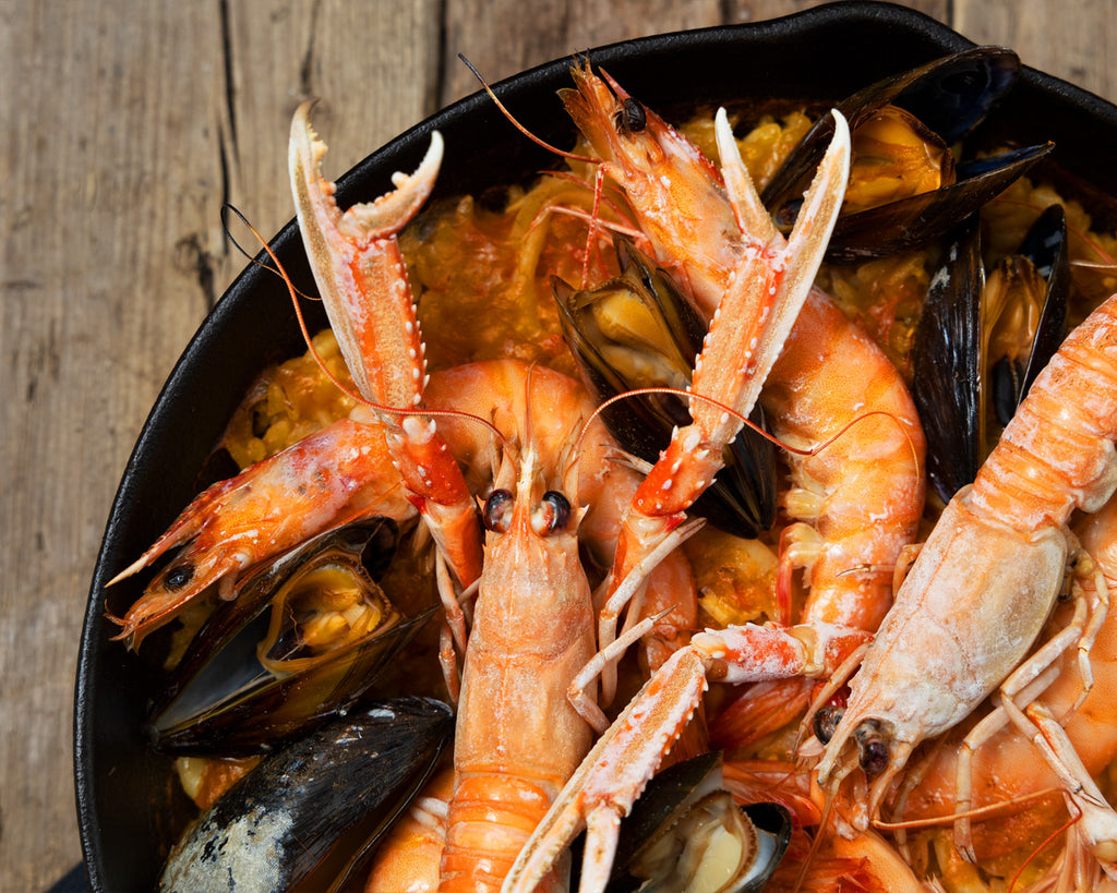Meeresfrüchte Paella