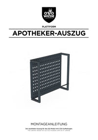 Montageanleitung: Apotheker-Auszug