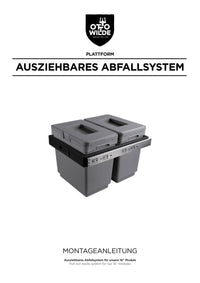 Montageanleitung: ausziehbares Abfallsystem