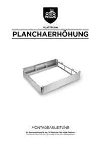 Montageanleitung: Plancha-Erhöhung