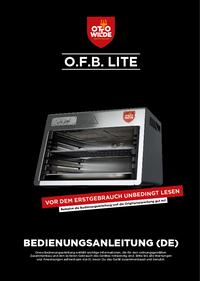PDF-Download der Bedienungsanleitung für den Oberhitzegrill O.F.B. Lite