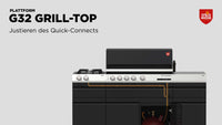 Gasgrill G32: Grill-Top justieren