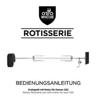 PDF-Download der Bedienungsanleitung für die Rotisserie des Gasgrill G32